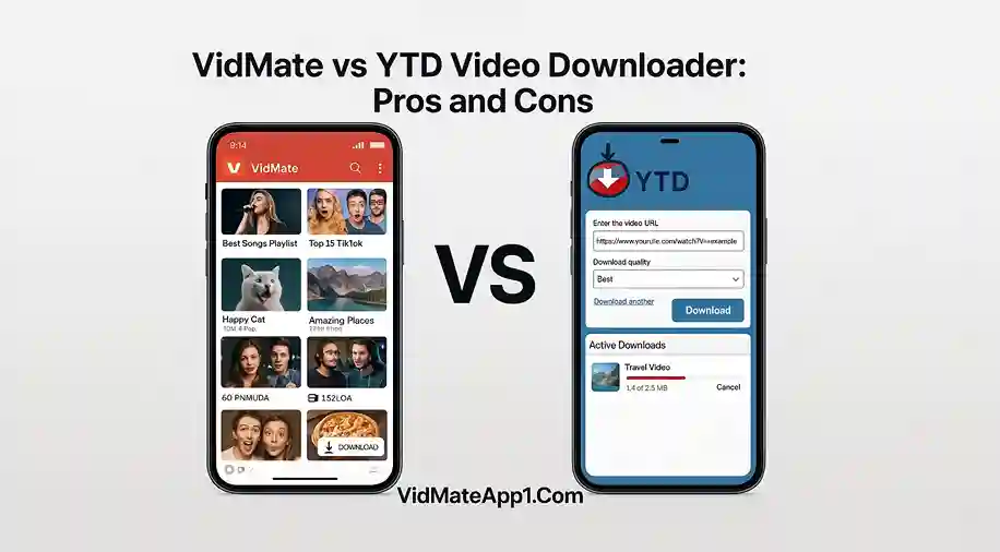 VidMate vs YTD Video Downloader: Pros and Cons